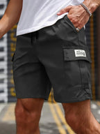 Short cargo homme à poches, cinq coloris, du XXS au 3XL, noir
