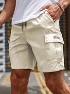 Short cargo homme à poches, cinq coloris, du XXS au 3XL, kaki