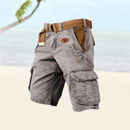 Short cargo homme multipoches à ceinture, du S au 5XL
