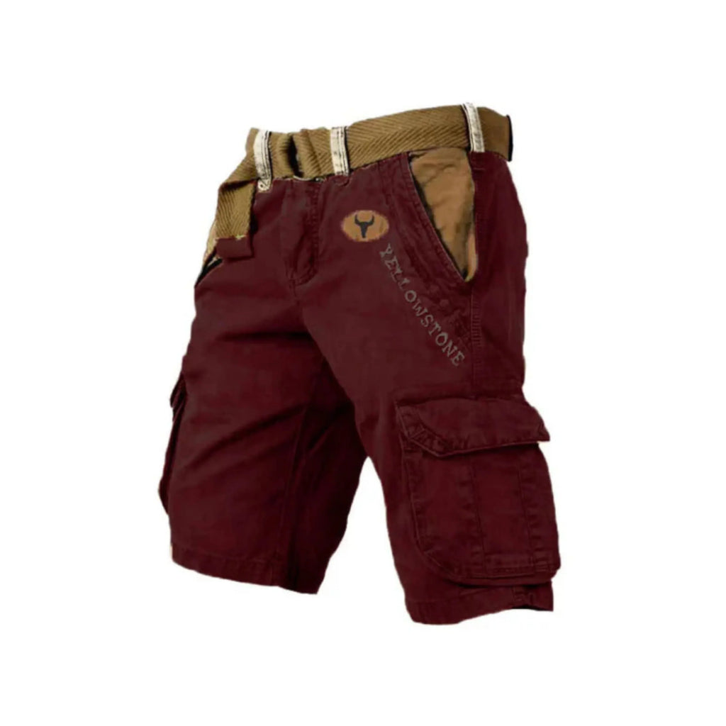 Short cargo homme de travail à poches, huit coloris, du S au 5XL, bordeaux