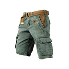 Short cargo homme de travail à poches, huit coloris, du S au 5XL, vert foncé