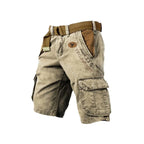 Short cargo homme de travail à poches, huit coloris, du S au 5XL, kaki