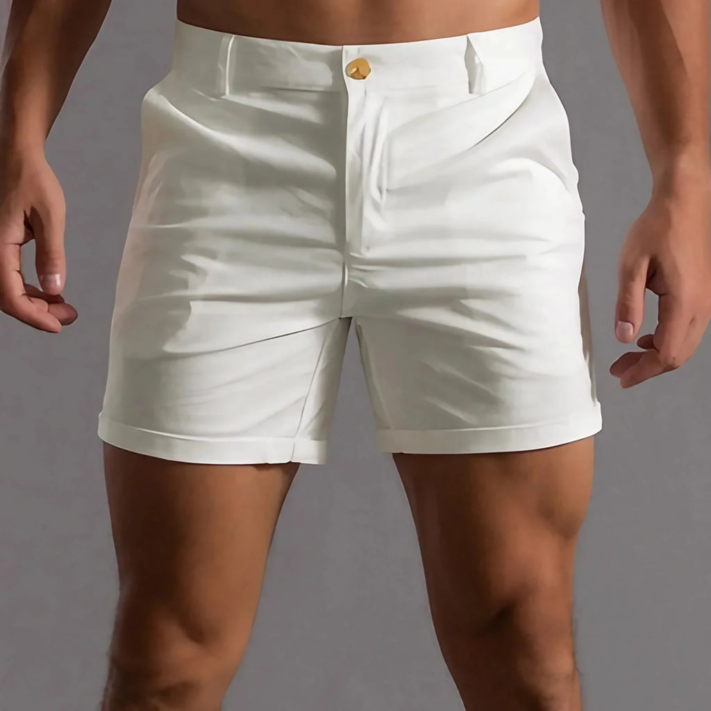 Short chino homme pour l'été, quatre coloris, du M au 3XL, blanc