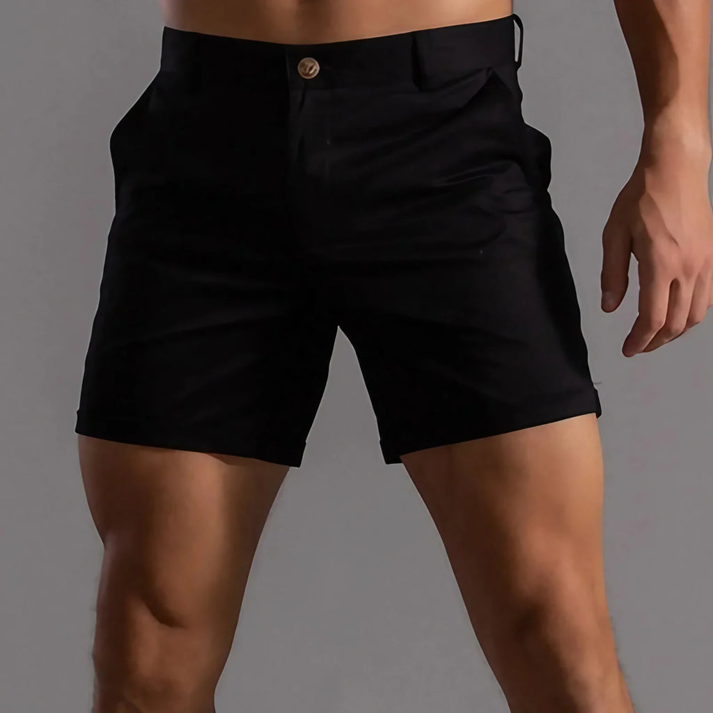 Short chino homme pour l'été, quatre coloris, du M au 3XL, noir