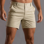 Short homme décontracté à poches, quatre coloris, du M au 3XL, beige