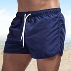 Short de bain homme en tissu extensible, neuf coloris, S au 3XL, bleu marine
