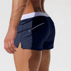 Short de bain homme à séchage rapide, neuf coloris, S au 3XL, bleu marine