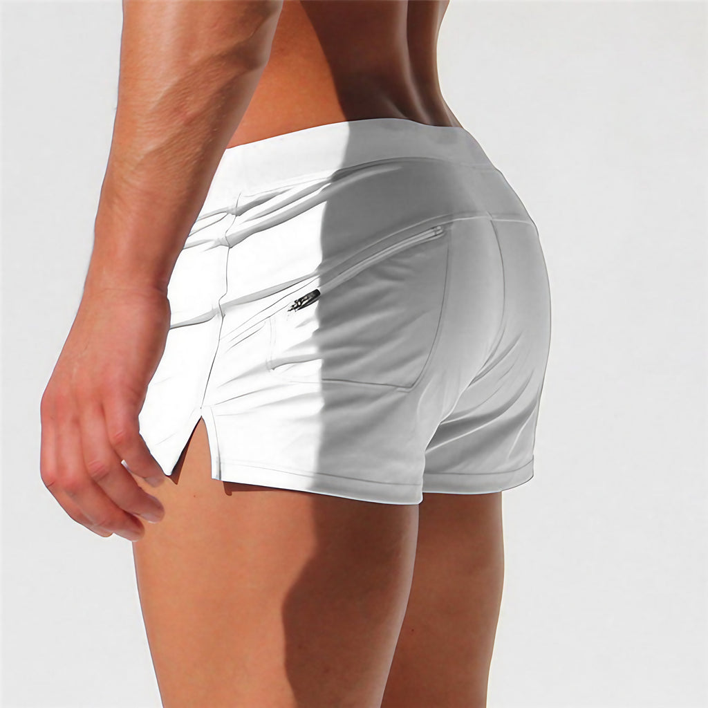 Short de bain homme à séchage rapide, neuf coloris, S au 3XL, blanc