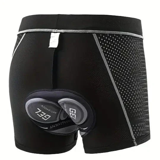 Short de cyclisme homme, coussin gel 3D, séchage rapide, gris