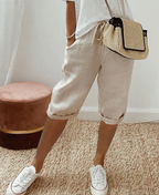 Short long femme d'été, cinq coloris, du S au 3XL, kaki