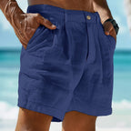 Short d'été homme léger et respirant, du S au 3XL, bleu foncé