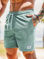 Short rayé homme pour l'été, sept coloris, du S au 2XL, cygne foncé