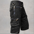 Short tactique homme multipoches, taille ajustable, du S au 5XL, noir