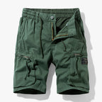 Short cargo homme à poches, ceinture réglable, du S au 4XL, vert armée