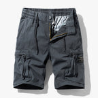 Short cargo homme à poches, ceinture réglable, du S au 4XL, gris