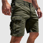 Short cargo homme léger à poches, quatre coloris, S au 3XL, vert
