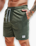 Short homme d'été coupe décontractée, sept coloris, vert