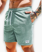 Short homme d'été coupe décontractée, sept coloris, vert clair
