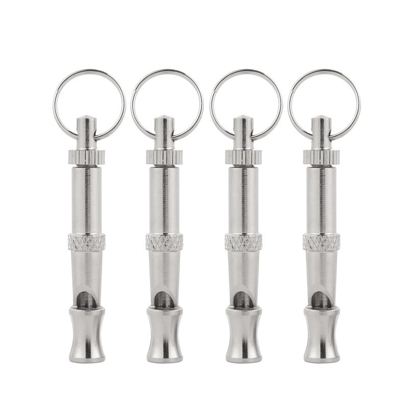Sifflet à ultrasons pour chien, fréquence réglable, porte-clé