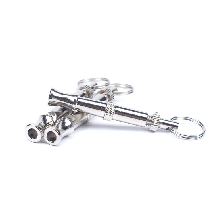 Sifflet à ultrasons pour chien, fréquence réglable, porte-clé