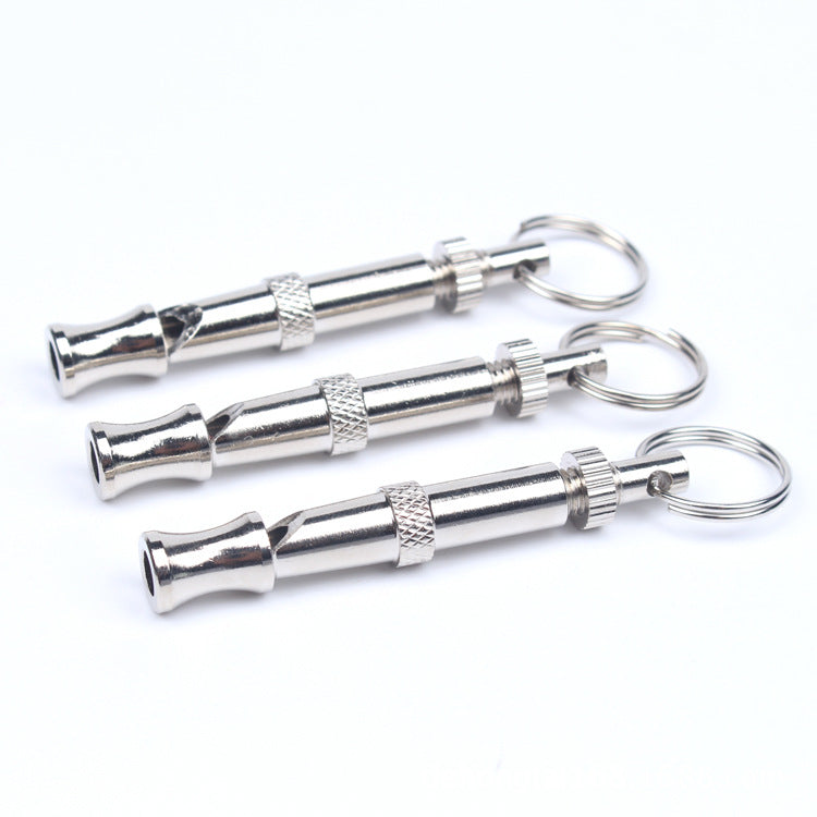 Sifflet à ultrasons pour chien, fréquence réglable, porte-clé