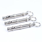 Sifflet à ultrasons pour chien, fréquence réglable, porte-clé