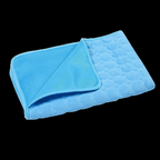 Tapis rafraîchissant pour chien et chat, cinq coloris, du XS au XL, bleu