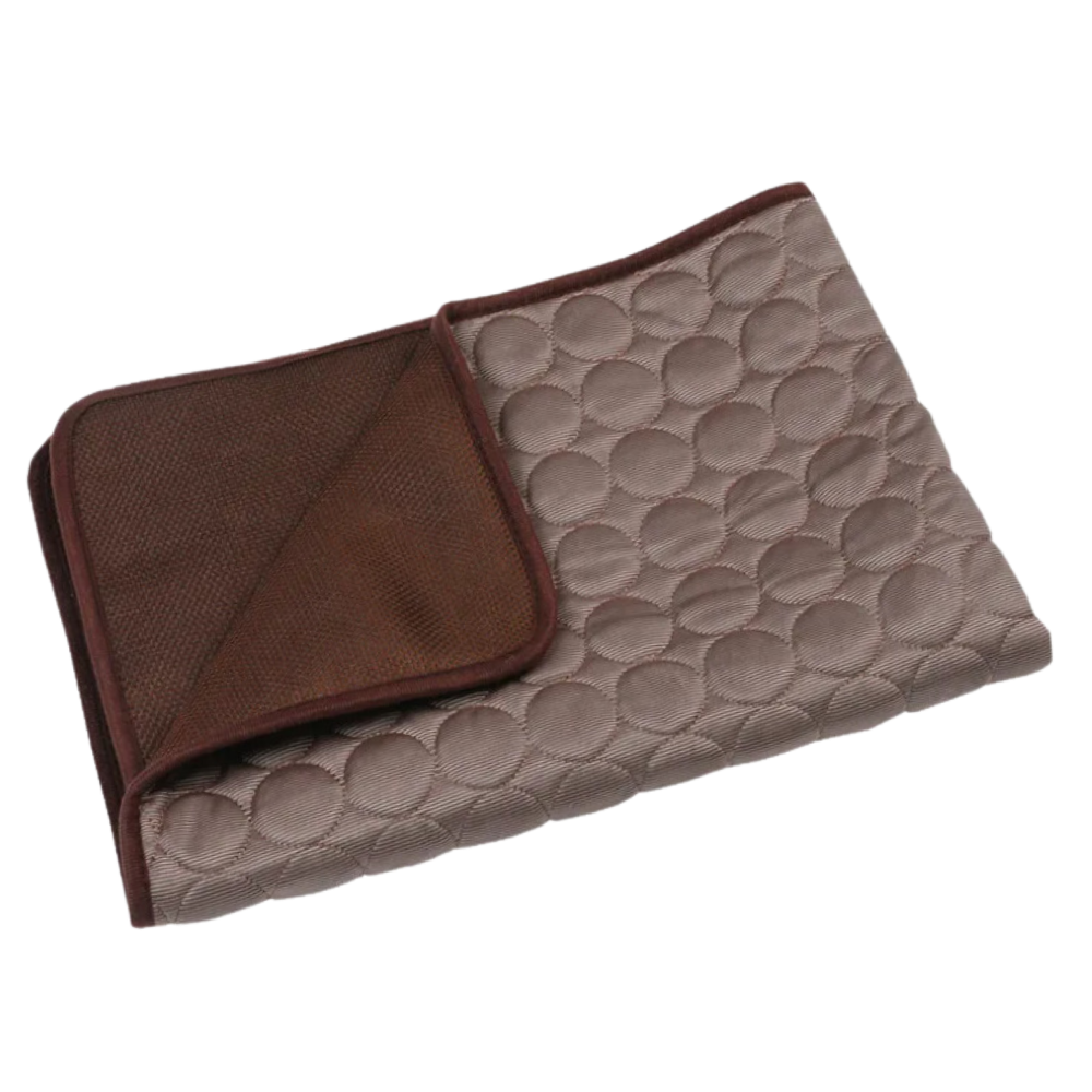 Tapis rafraîchissant pour chien et chat, cinq coloris, du XS au XL, café