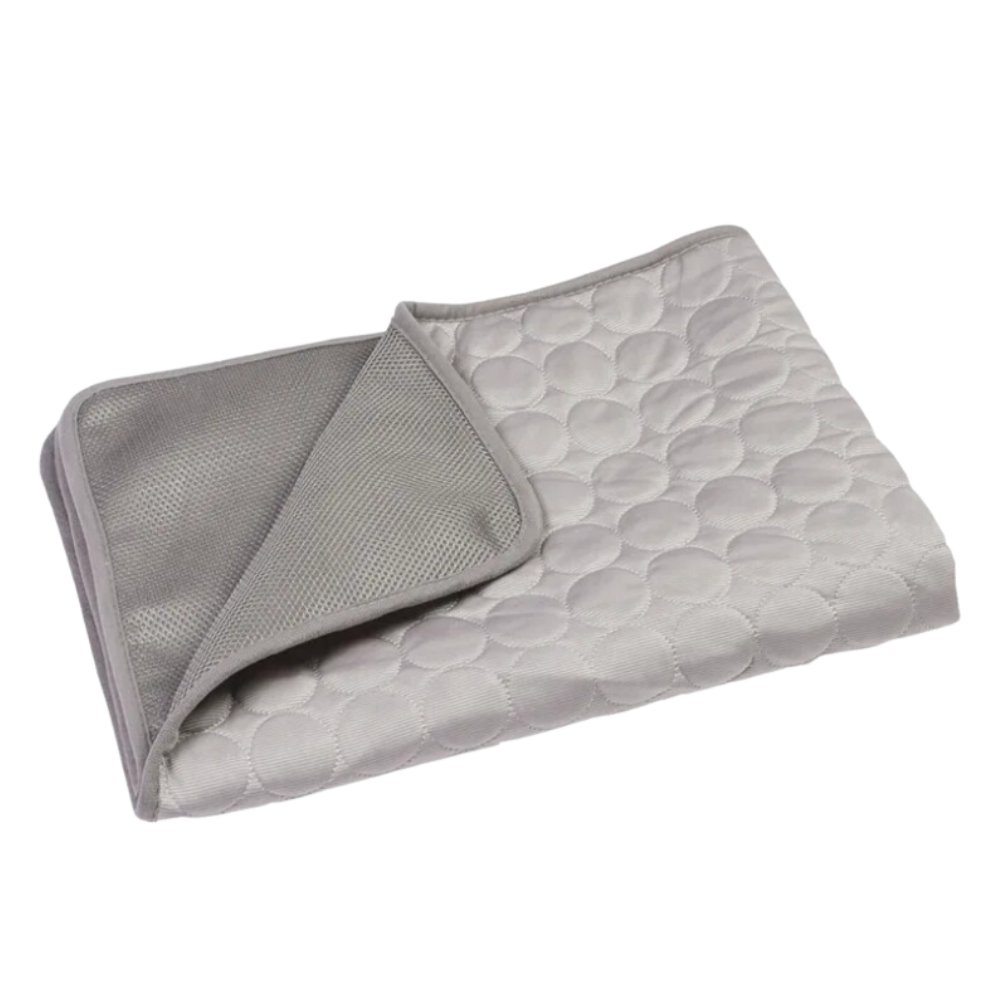 Tapis rafraîchissant pour chien et chat, cinq coloris, du XS au XL, gris