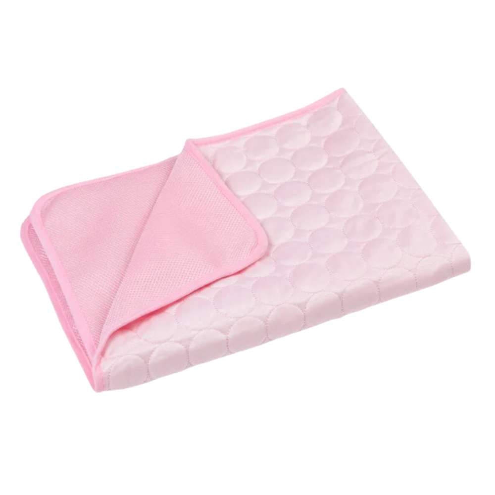 Tapis rafraîchissant pour chien et chat, cinq coloris, du XS au XL, rose