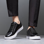 Baskets homme à semelle rembourrée, quatre coloris, noir