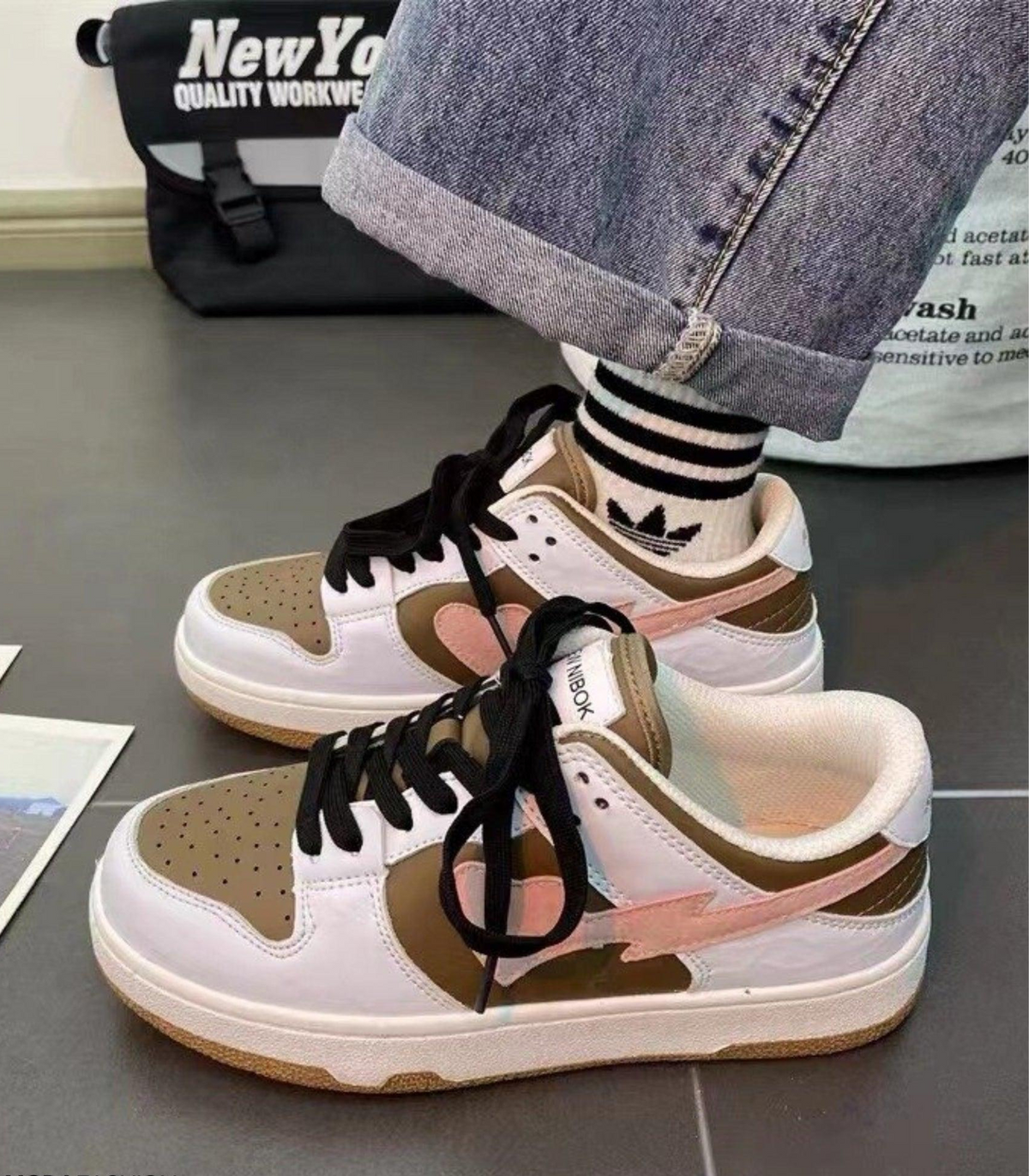 Baskets femme à motif cœur, neuf coloris, du 36 au 40