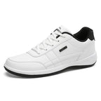 Baskets orthopédiques homme à lacets, semelle antidérapante, blanc