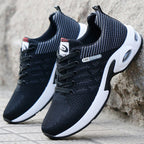 Sneakers orthopédiques homme, semelle amortissante, 39 au 44, noir