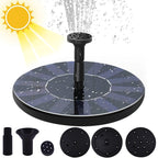 Mini fontaine solaire noire pour jardin et bain d'oiseaux