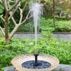 Mini fontaine solaire noire pour jardin et bain d'oiseaux
