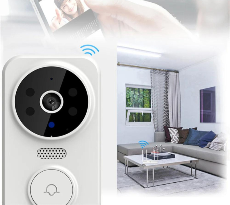 Sonnette vidéo connectée WiFi avec caméra HD et interphone