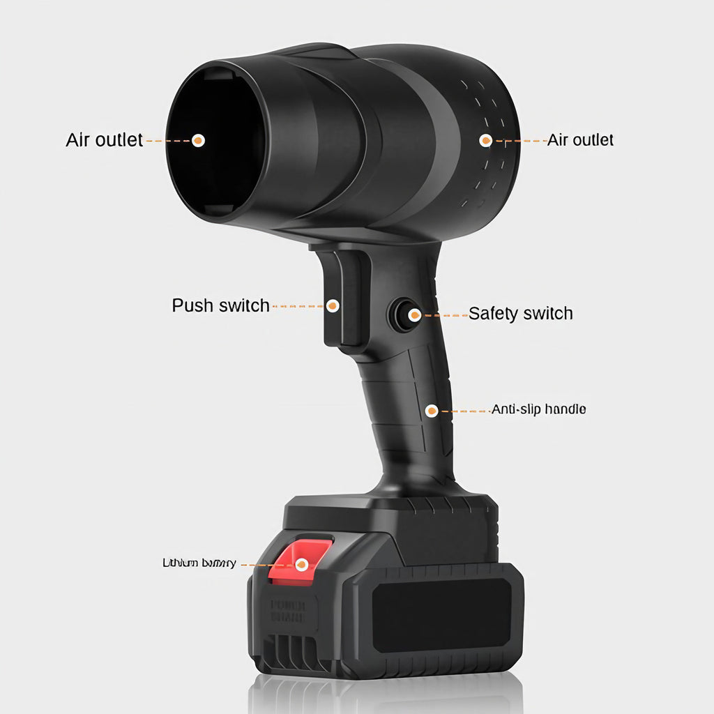 Souffleur d'air compact à moteur sans balais, vitesse réglable