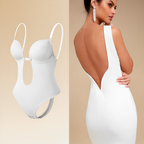 Body soutien-gorge dos nu sans coutures, coussinets amovibles, blanc