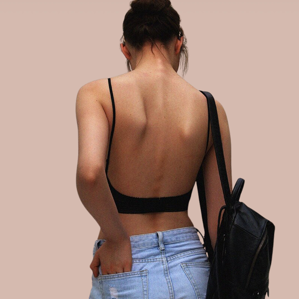 Soutien-gorge dos nu sans armature, forme en U, du S au 3XL
