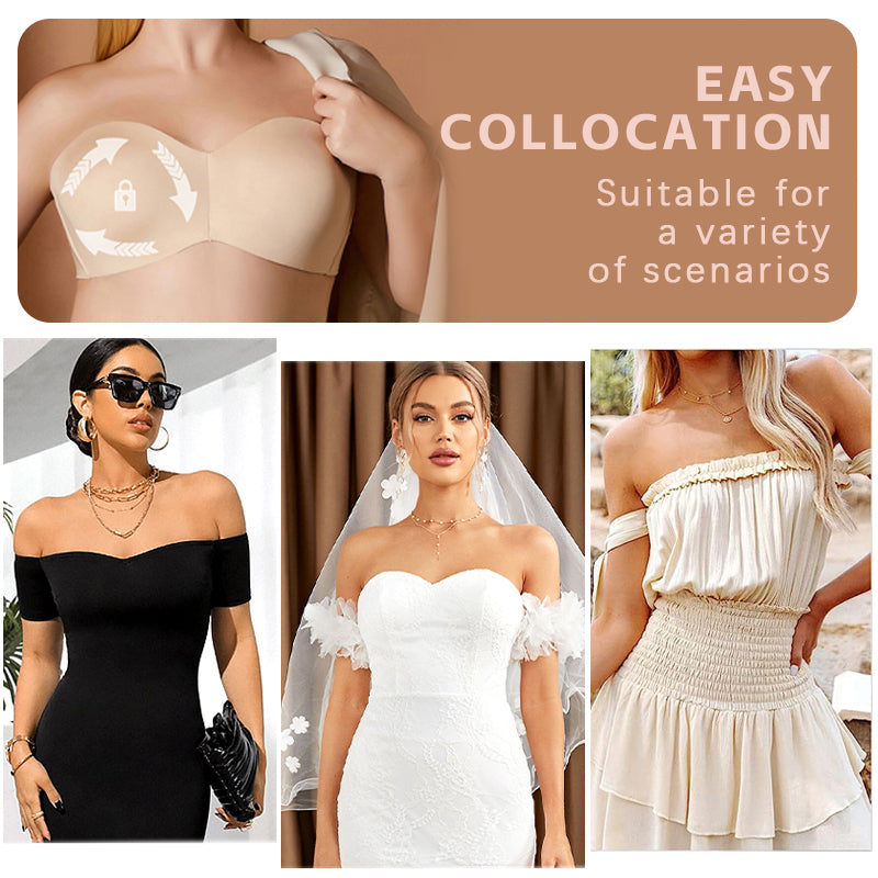 Soutien-gorge sans bretelles, sans rembourrage, bonnets B à G
