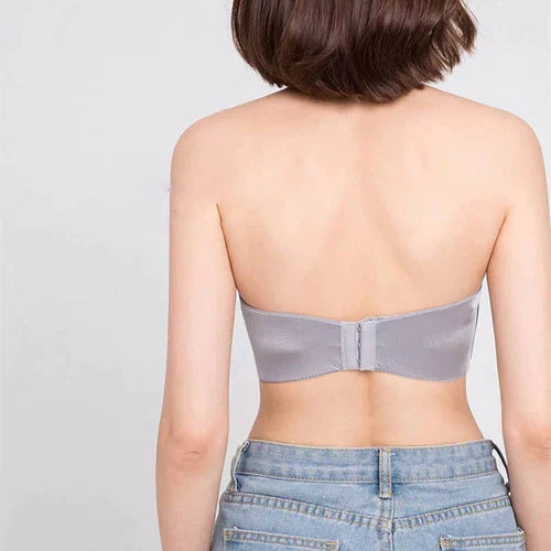 Soutien-gorge sans bretelles push-up, fermeture devant, du A au E