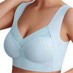 Soutien-gorge sans couture femme, cinq coloris, du L au 3XL, bleu