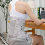 Ceinture lombaire ajustable et respirante, du S au XL, argenté