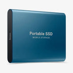 SSD externe 1 To USB 3.1, boîtier en aluminium format poche, bleu