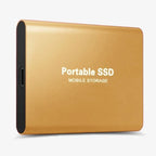 SSD externe 1 To USB 3.1, boîtier en aluminium format poche, doré