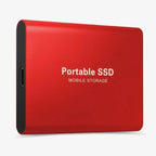 SSD externe 1 To USB 3.1, boîtier en aluminium format poche, rouge