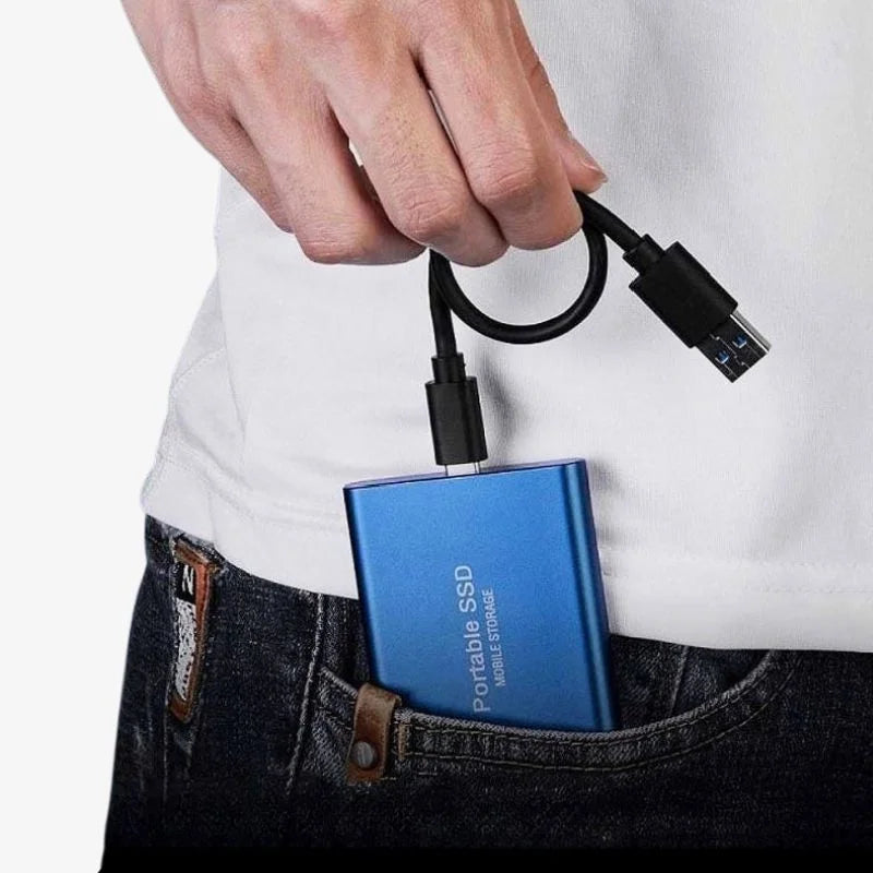 SSD externe 1 To USB 3.1, boîtier en aluminium format poche
