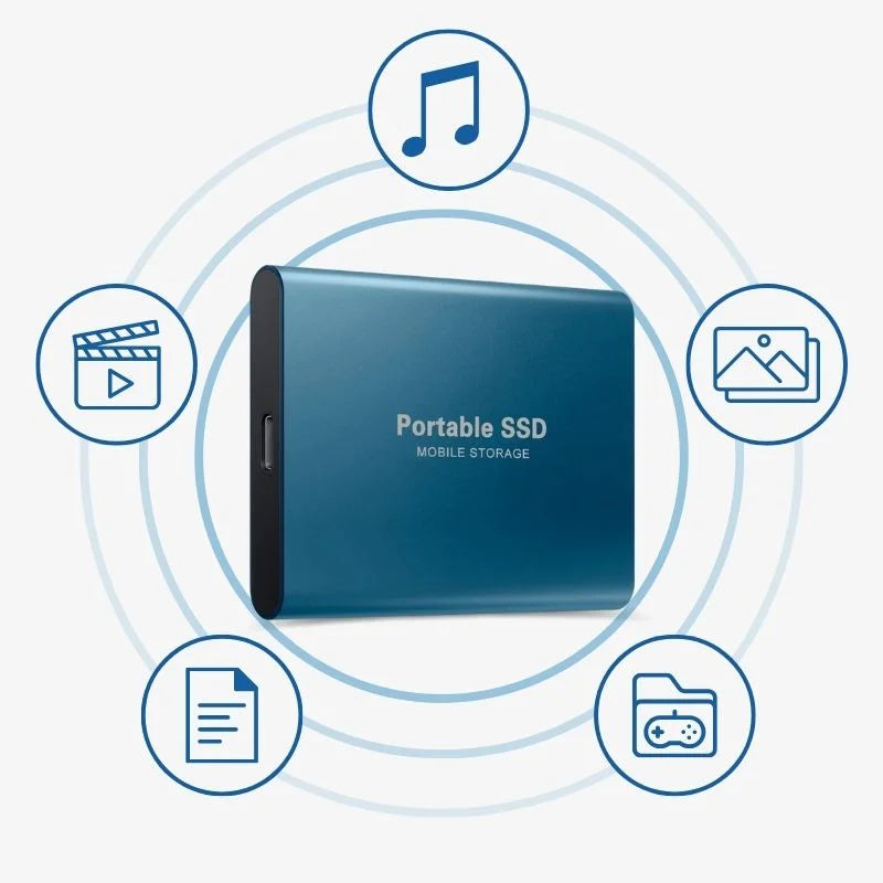 SSD externe 1 To USB 3.1, boîtier en aluminium format poche