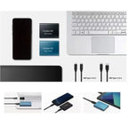 Disque SSD externe portable 2 To, boîtier compact, trois coloris